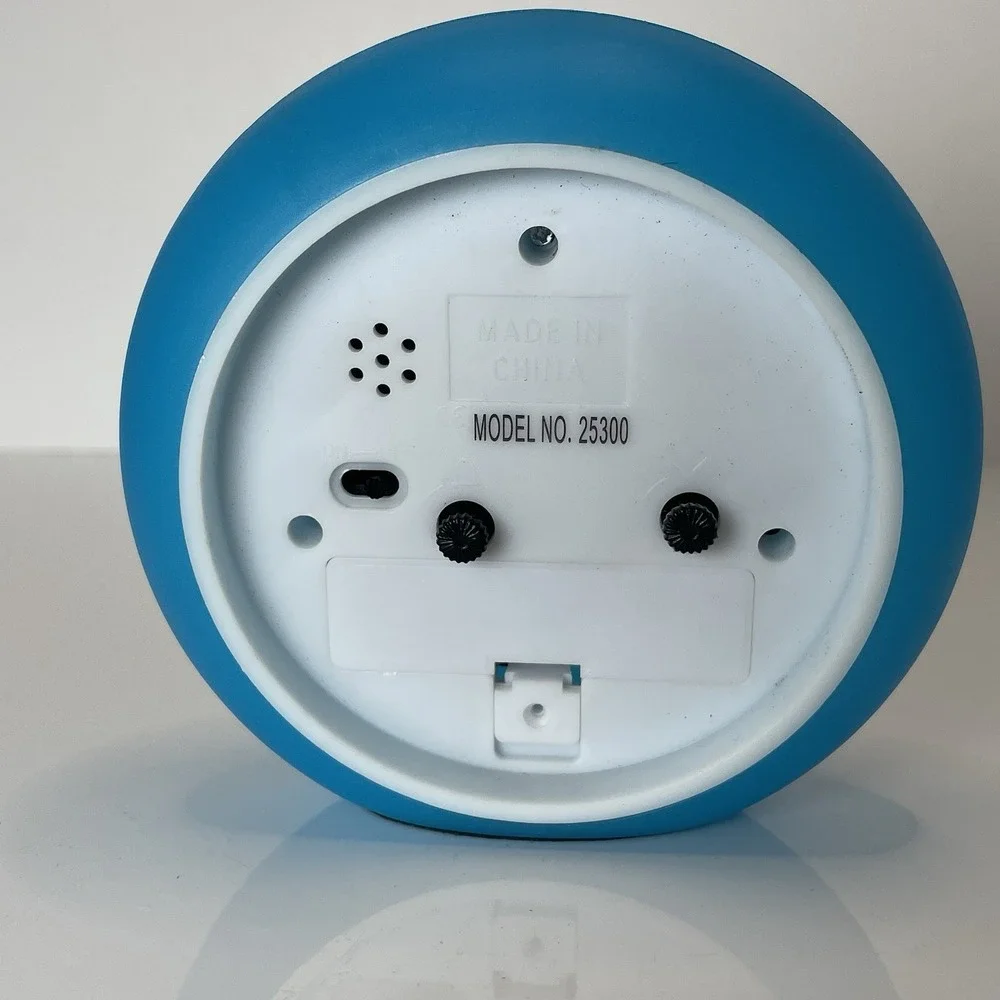 Quartz Table Clock - Frost Blue  Alarm‎ Clock Mcm Look Tested